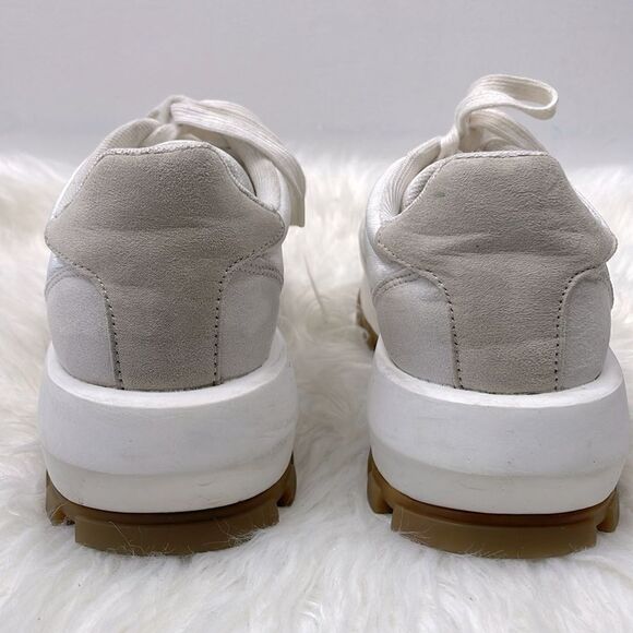 H&M | cream white chunky platform sneakers 8.0 - Picture 4 of 7